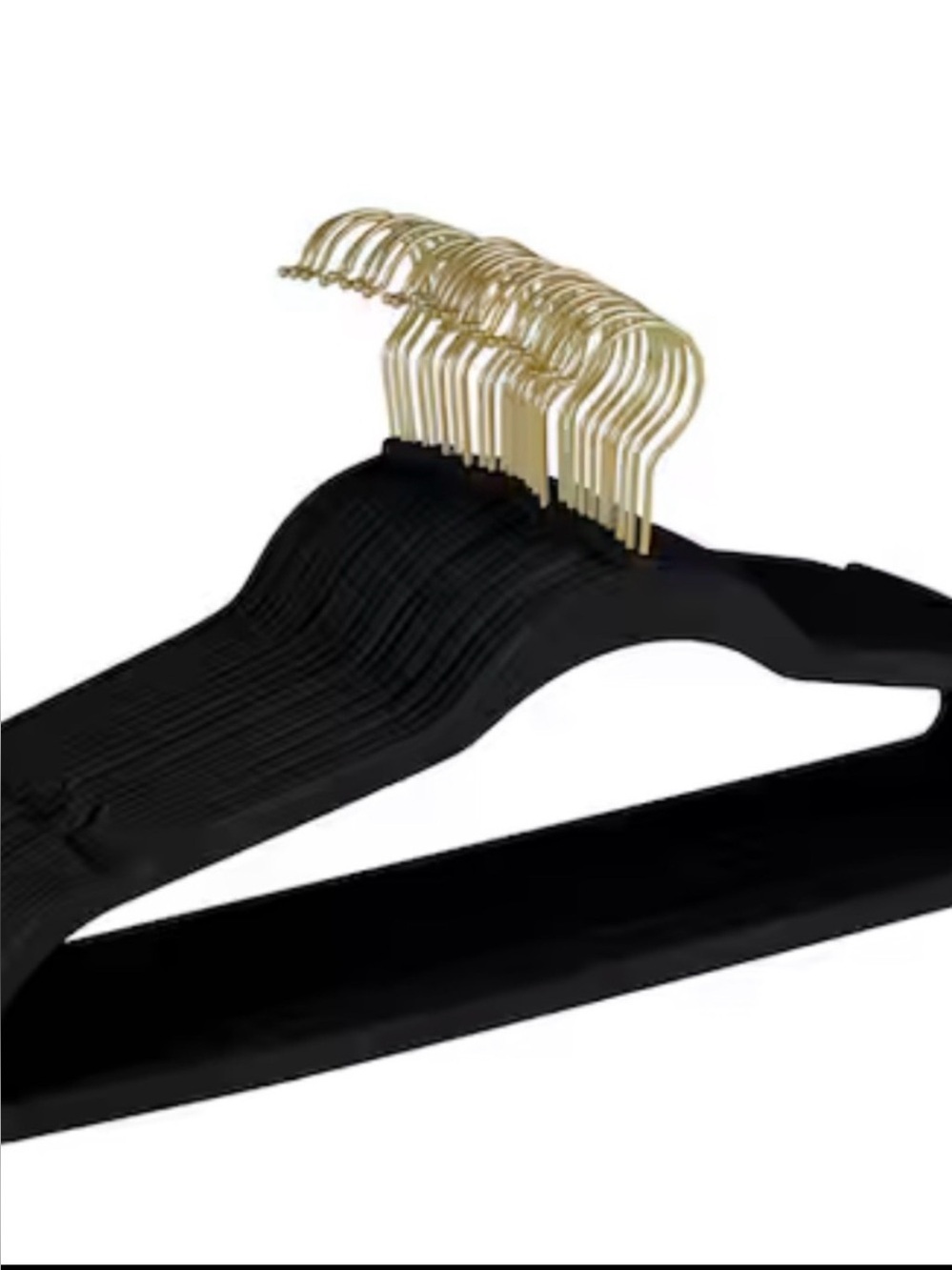 Black Velvet Suit/Pant Hangers Without Clips/With Clips. 10 for $15/10 for $20